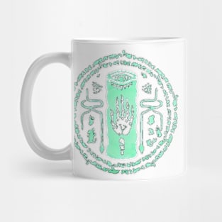 Zonai Green Swirl on White (Totk) Mug